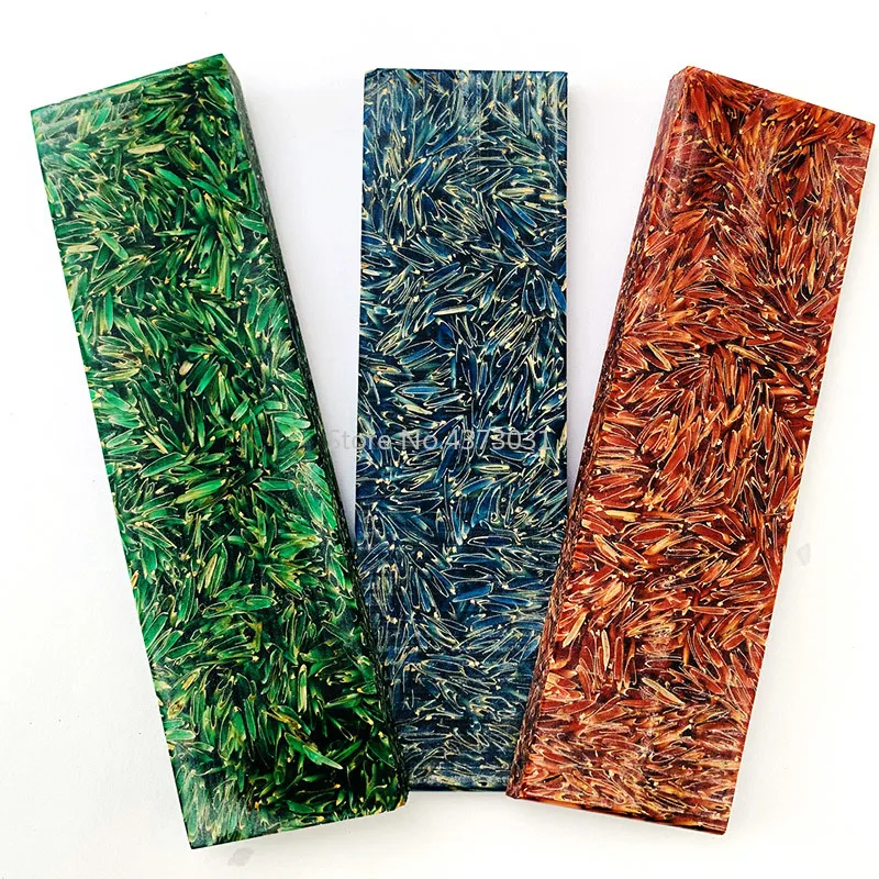 2Pieces-Rice-husk-Composite-resin-Knife-shank-material-for-DIY-Knife-handle-Craft-Supplies-120x40x5MM