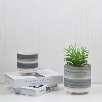 

Nordic creative personality hand-painted ceramic flowerpot succulent planting cactus potted balcony decoration home decoration