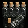 Botella pequeña con tapón de corcho, frasco pequeño de cristal transparente con mensaje de deseos, 16mm x 35mm, mini contenedores de 2ml, 5/10/25 Uds. ► Foto 2/4