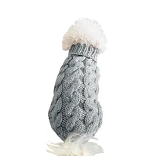 Новинка, пальто для собак, кошек, осенняя и зимняя одежда, свитер для маленьких и средних собак, щенков, вязаный теплый свитер для питомцев#065