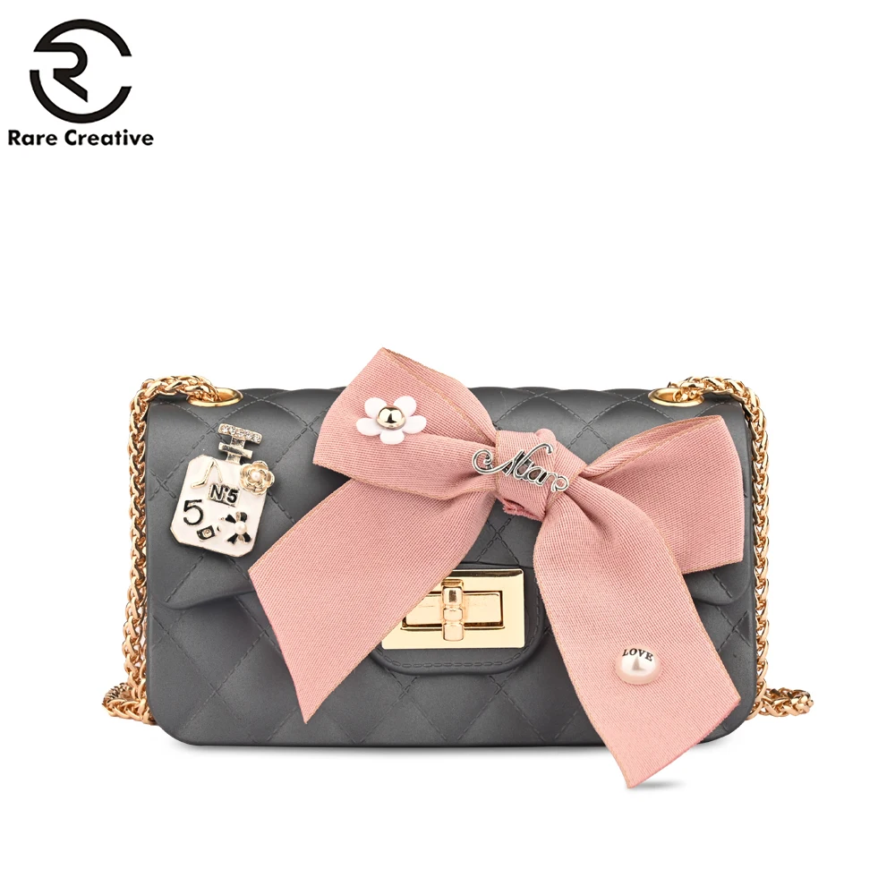 

RARE CREATIVE High Quality Bow Flap Bags New Fashion Solid Shoulder Bags Luxury Brand Women Bags Designer Bolsa Feminina GM6001