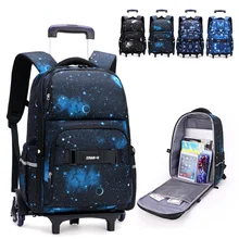 

Trolley Luggage school bags for boys Girls Children School Bags Mochilas Kids Backpack With Wheel school backpack kids Schoolbag