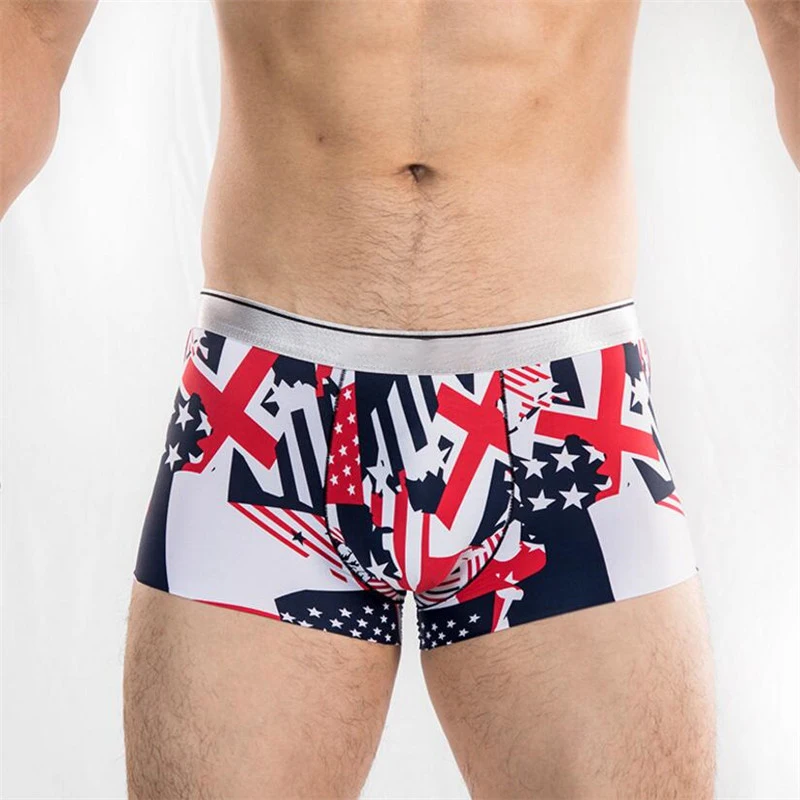 

Sexy underwear boyshort men's shorts high elastic comfortable men's clothing boxer cool breathable brand underwear