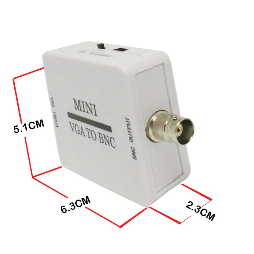 Оригинальный конвертер Mini HD VGA в BNC композитный адаптер конверсионный цифровой