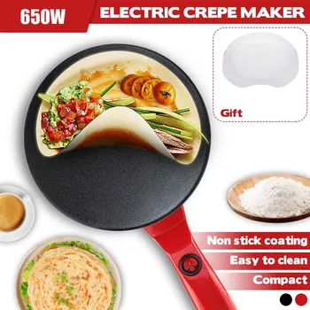 

220V Electric Crepe Maker Machine Pancake Pan Non-Stick Griddle Baking Pan Cake Machine Kitchen Cooking Pan Pie Frying