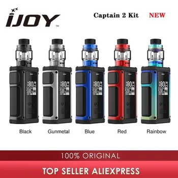 

New Original IJOY Captain 2 180W TC Kit wi/ 5ml Captain V Atomizer & 0.96 Inch Screen E-cig Vape Kit VS Captain pd18650 /Shogun