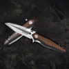 Folding Knife D2 Satin Tanto Point Blade G10 Handle with Pocket Clip Hunting Survival Tools EDC Self Defense Outdoor Activities 4