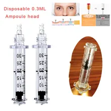 0,3 мл одноразовая Стерильная ампульная головка для подъема губ распылитель гиалуроновая ручка давление удаление морщин шприц для воды против морщин