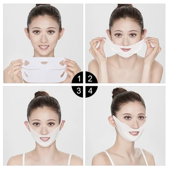 3pcs Face Lifting Mask Miracle V Shape Slimming Mask Facial Line Remover Wrinkle Double Chin