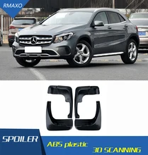 Para mercedes benz gla200 2015-2018 mudflaps respingo guardas frente com cor e lama traseira aleta para-lamas fender modificado especial