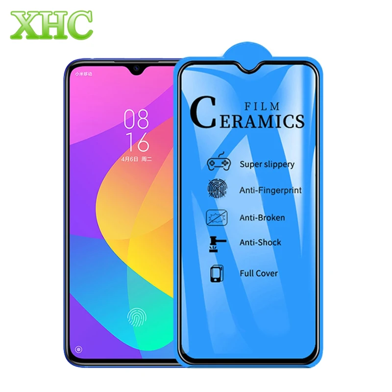 Полный Клей полное покрытие Cera mi cs пленка для Xiaomi A3 Lite 9 CC9 CC9e защита экрана