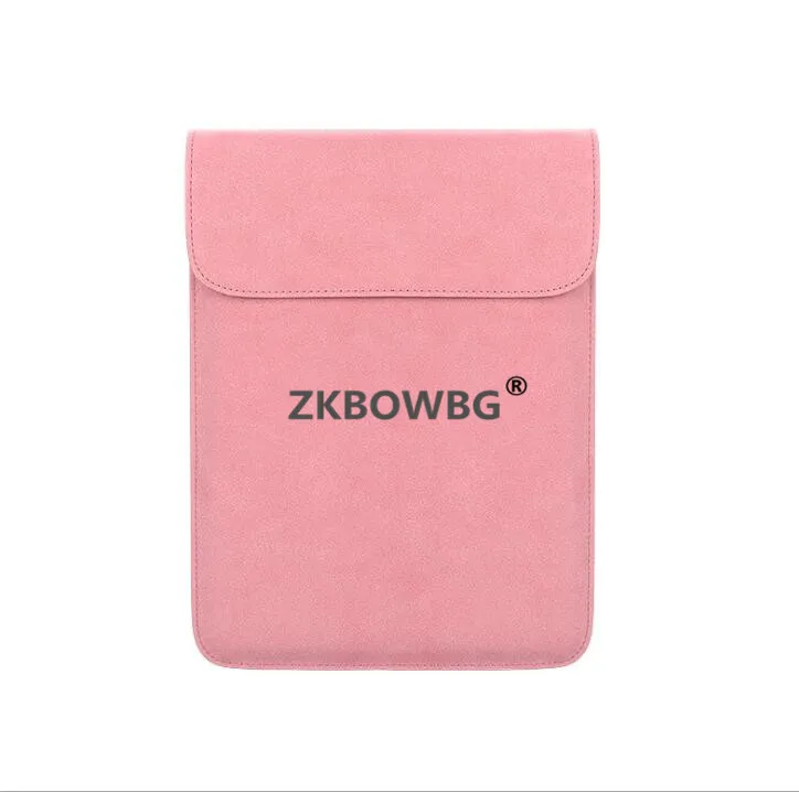 PU кожаный чехол для ноутбука сумка для ноутбука чехол для Macbook Air 11 13 12 15 Pro 13,3 15,4 retina унисекс рукав конверт крышка - Цвет: Розовый