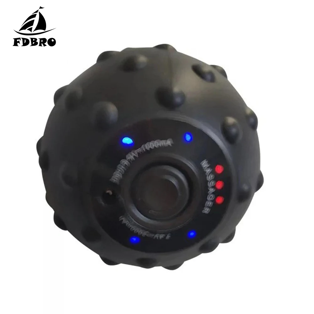 Massage Ball Vibrating Electric Roller Fitness Relieve Trigger Point Training Fascia Muscle Relaxation | Спорт и развлечения