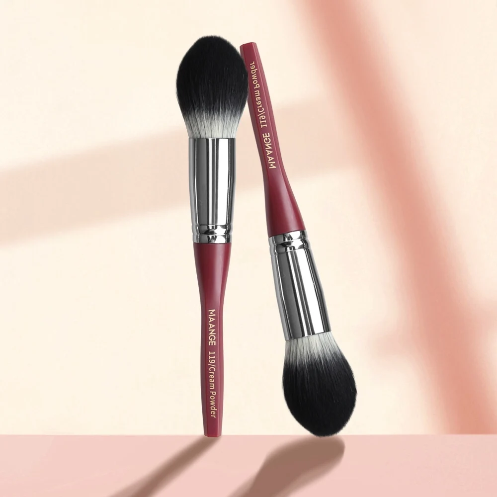 

New single hexagonal makeup brush, big blush brush, loose powder brush, beauty tools, delicate bristles, comfortable grip, even