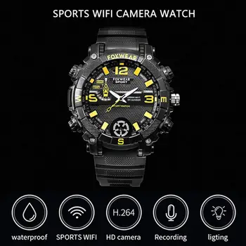 

Illumination Smart Watch IPX7 Waterproof Monitor Sport Watch Smart WiFi Watch With Mini 720P HD Camera LED Light