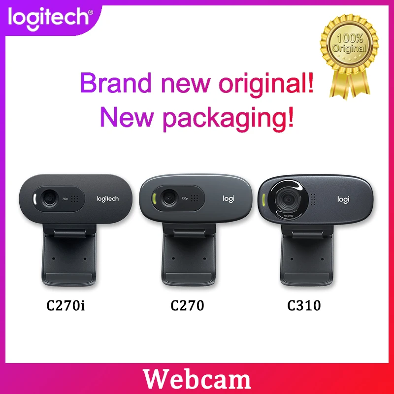 Logitech – Webcam Hd Iptv C270i C270, Avec Microphone Intégré, Usb 2.0,  Mini Caméra Pour Ordinateur Portable, Appels Vidéo - Webcams - AliExpress