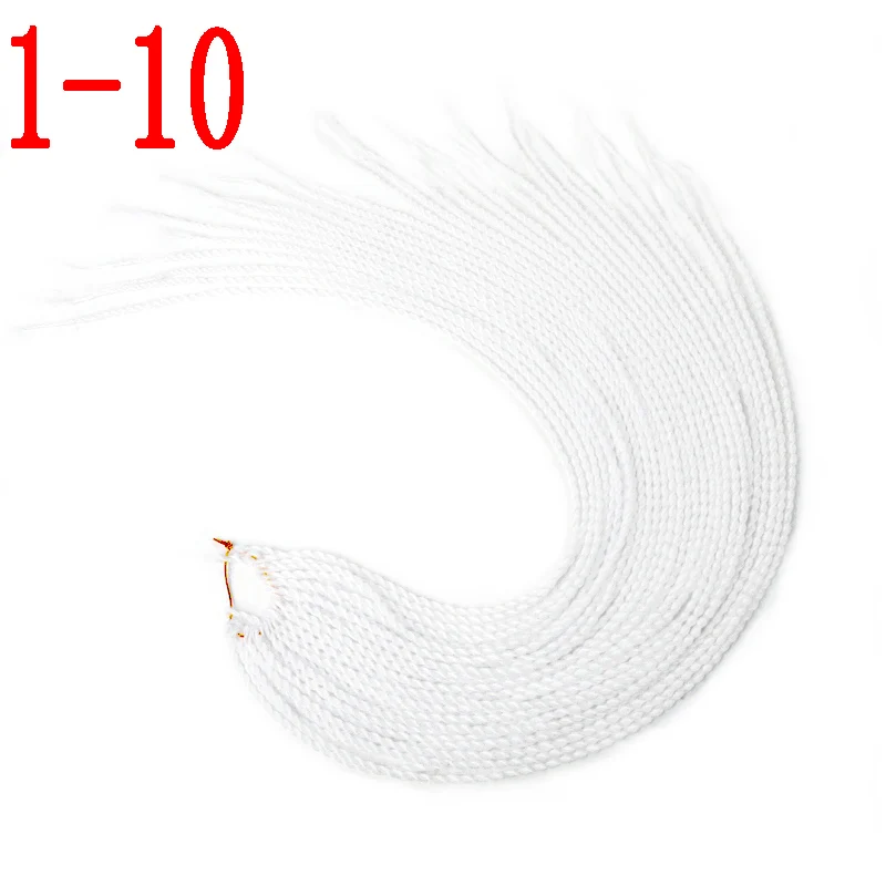 1-10 MERISIHAIR Ombre Сенегальские крученые волосы на крючках косички 24 дюйма 30 корней/упаковка синтетические косички волосы для женщин серый, синий, розовый, бро - Цвет: 1-10
