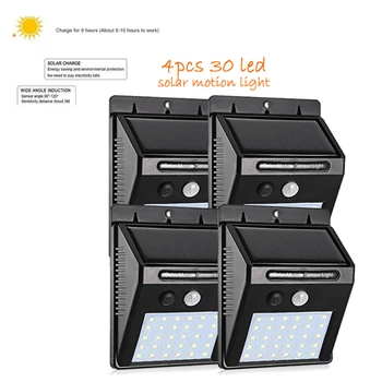 

2/4PCS 48/30 LED Solar Light Outdoor Waterproof Garden Wall Solar Lamp Emergency security light spotlight floodlight yard street