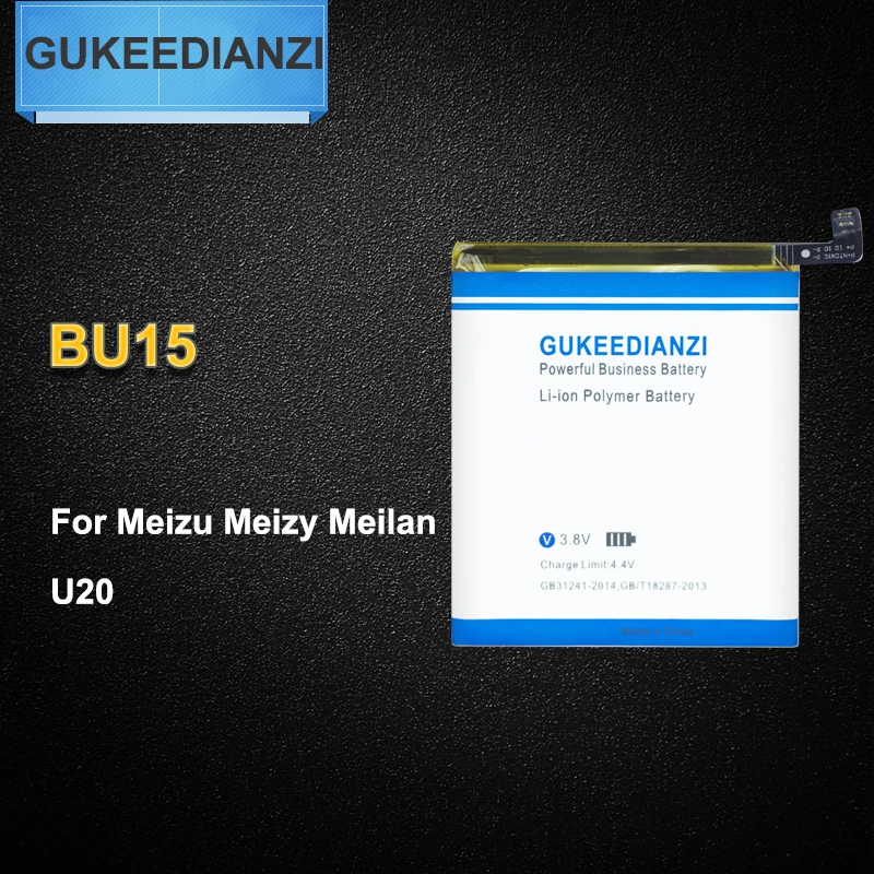 

GUKEEDIANZI 2019 New BU15 Real 3260mAh Replacement Mobile Phone Battery For Meizu Meizy Meilan U20 Polymer Li-ion Battery