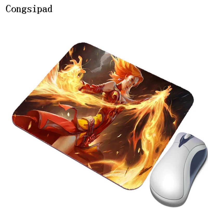  Game Characters Cool LOGO Small Size Rubber Game Mouse Pad Non-slip Rectangular Gift Pad for DOTA M