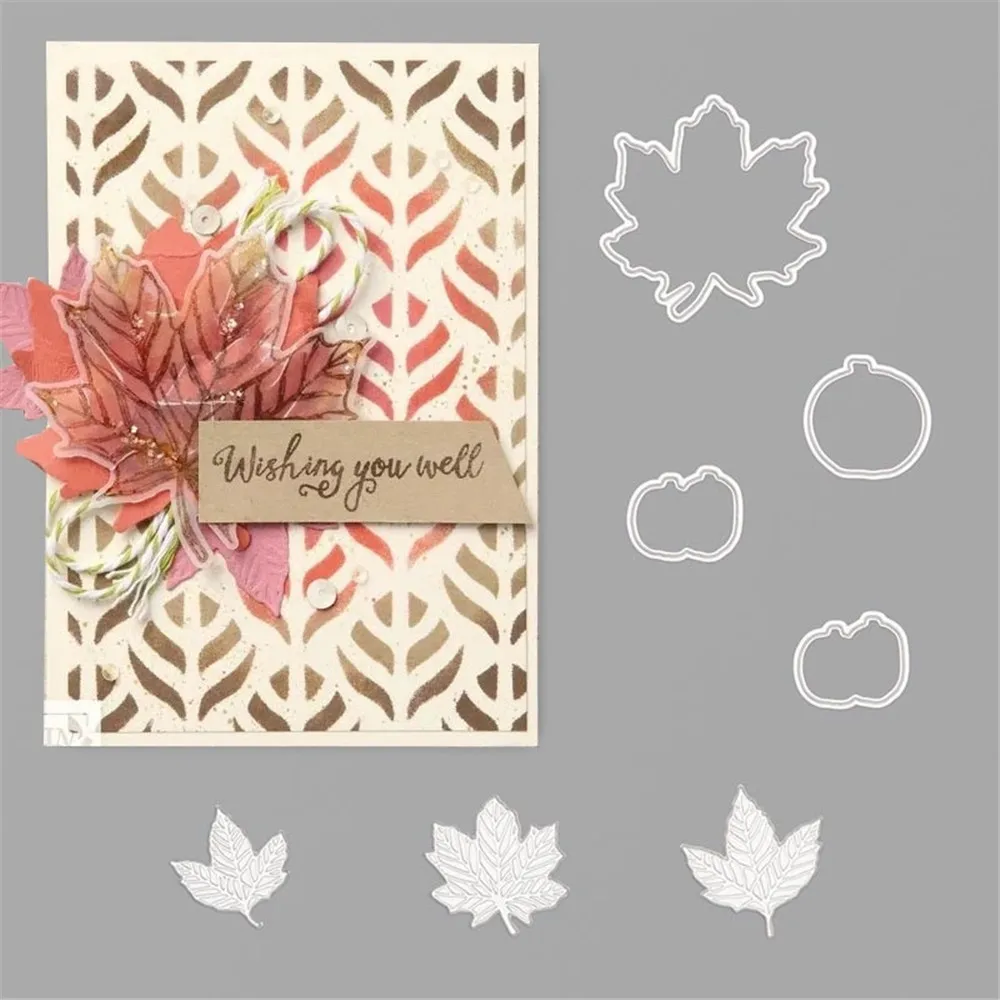 

Maple leaf Metal Cutting Dies/stamps Scrapbooking For Paper Making Supplies Embossing Frame