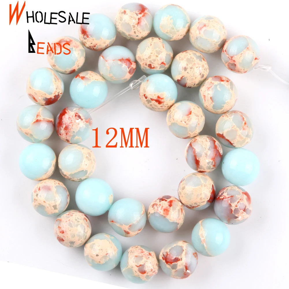 الطبيعية السلس شوشان حجر الخرز المستديرة لصنع المج...