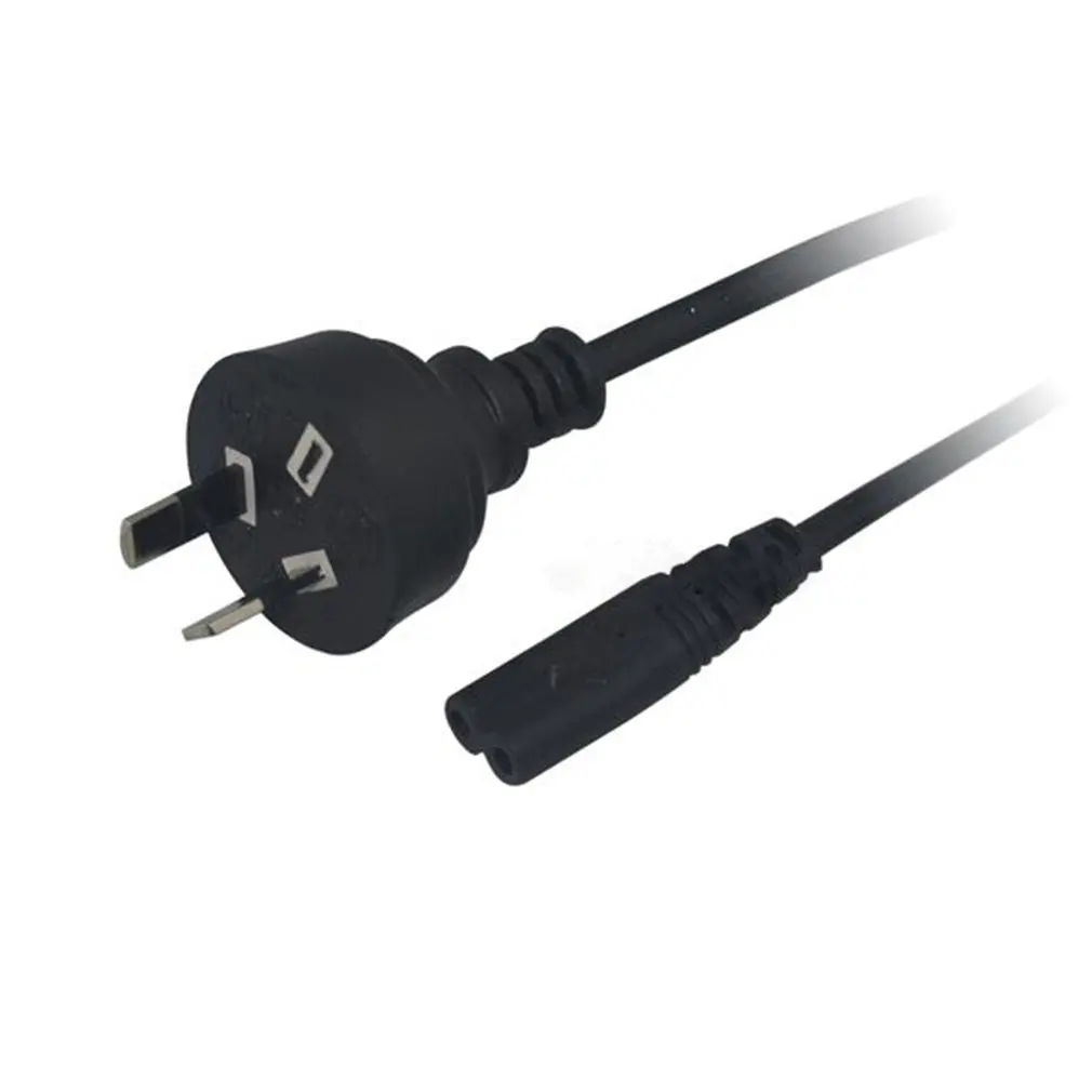 AU Plug Универсальный кабель 1,5 м для PS2 PS3 PS4 тонкий Xbox Европейский стандарт огонь корова шнур питания кабель 8 восемь хвост - Цвет: AU Plug