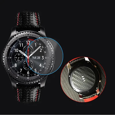 2 Set Для Galaxy Watch 46 мм 42 мм пленка из закаленного стекла для экрана gear S3 Защитная задняя пленка хорошая с Вашими часами 2 шт - Цвет: 2 Set