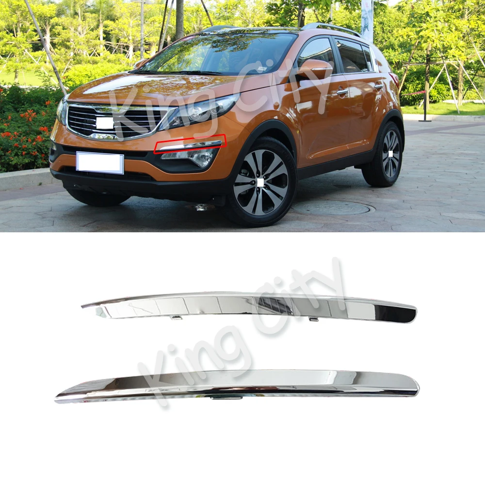 Capqx для Kia Sportage R 2011- ПТФ в передний бампер лампа век наглазник отделка Гарнир
