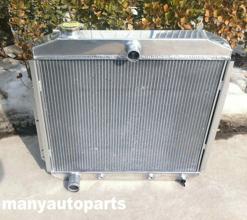 Для FORD Pickup F350 F250 F100 двигателя FORD 1953 1954 1955 1956 алюминиевый радиатор+ вентилятор - Цвет: Only radiator