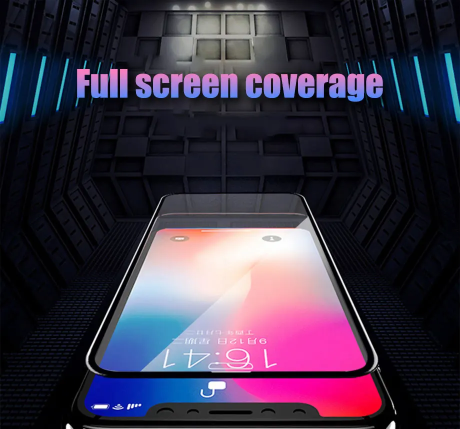 500D полное покрытие из закаленного стекла для iphone 8 7 6 6s Plus X XS MAX XR Защитное стекло для экрана для iphone 11 Pro MAX стеклянная пленка