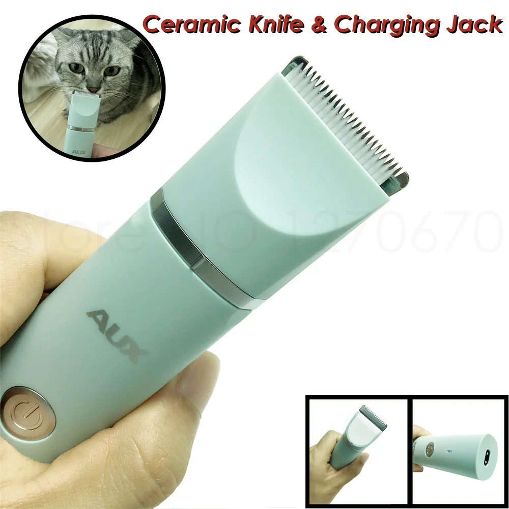 Pet Hair Trimmer Nail Grinder Clipper USB Rechargeable For Cat Dog