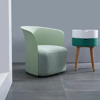 

Nordic modern single sofa chair living room simple small apartment balcony cafe fabric leisure lazy tiger chair