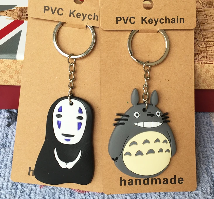 Модель 1 шт. Noface Man Totoro аниме-брелок для ключей ПВХ Рисунок брелок крутая игрушка брелок для ключей рождественские подарки орнамент