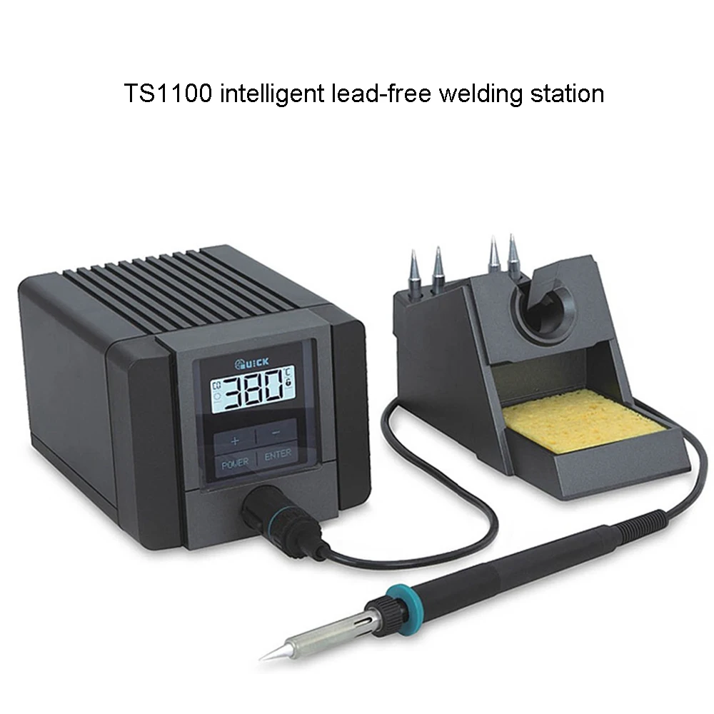 

QUICK TS1100 Intelligent lead-free soldering station 90W electric soldering iron adjustable temperature constant antistatic