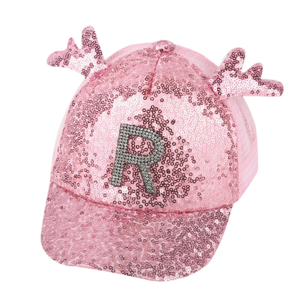 Летний головной убор для родителей и детей Gorro с солнцезащитным козырьком и блестками, женские головные уборы, шапка с блестками, регулируемая уличная бейсболка