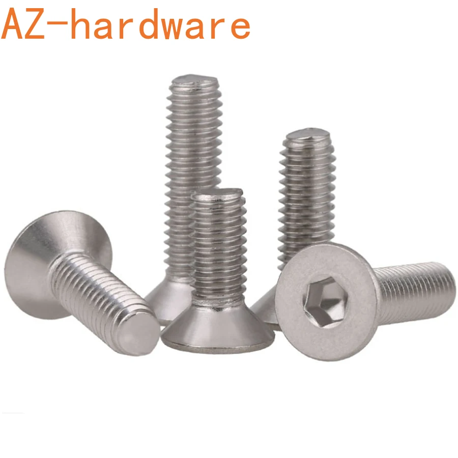 1 шт. нержавеющая сталь плоская головка винта потайная Шестигранная розетка болт