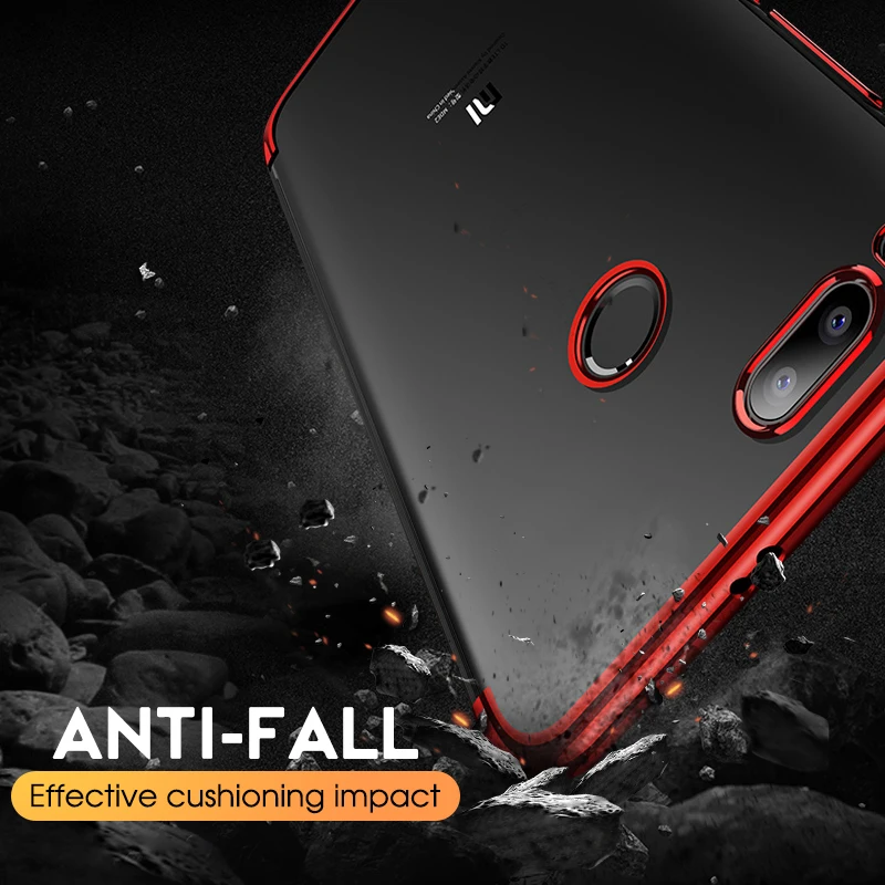 

Plating Phone Case For Xiaomi Redmi Note 5 Pro 5A Prime 6A 6 Pro 5 Plus S2 4X Transparent Silicone Cover TPU Cases Coque bumper