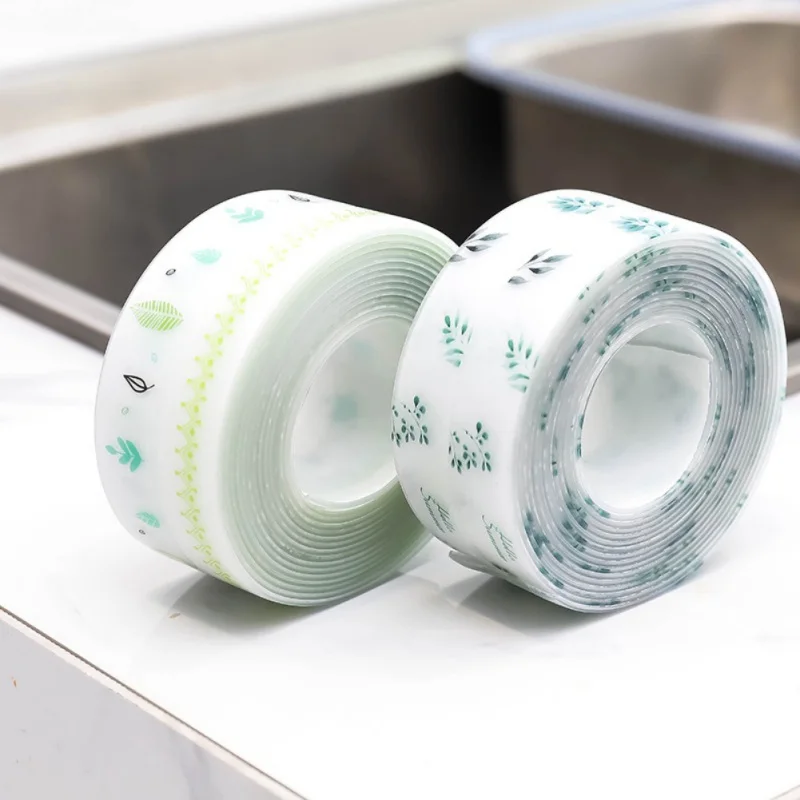 

Acrylic Self Adhesive Tape Wall Sealing Waterproof Tape With Cute Cartoon Pattern For Bathroom Kitchen 3.2m Length 3.8cm Width