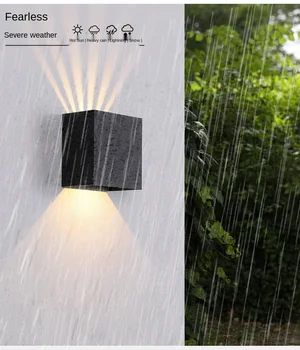 

Wall Light Outdoor Waterproof Adjustable Angle Square Exterior Corridor Moisture-proof Decorative Lamps