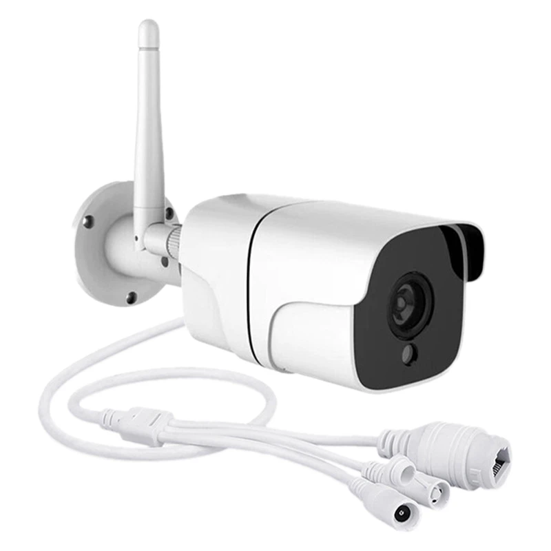

OPQ-Outdoor Security Camera Wifi Wireless Surveillance Camera Waterproof, Infrared, with Night Vision, Motion Detection(US Plug)