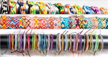 

12pcs new arrival women's cotton bracelets Colorful Nepal Ethnic wristband Hand Weaving bangle free shipping