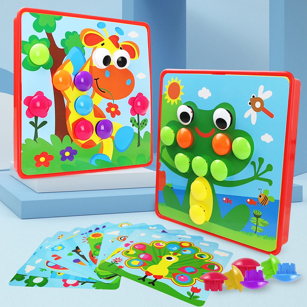 子供3dカラフルなボタンパズルのおもちゃ組立キノコ爪動物漫画のパターンジグソーパズルボードのギフト知育玩具子供 パズル Aliexpress 子供3dカラフルなボタンパズルのおもちゃ組立キノコ爪動物漫画のパターンジグソーパズルボードのギフト知育玩具子供 パズル Aliexpress