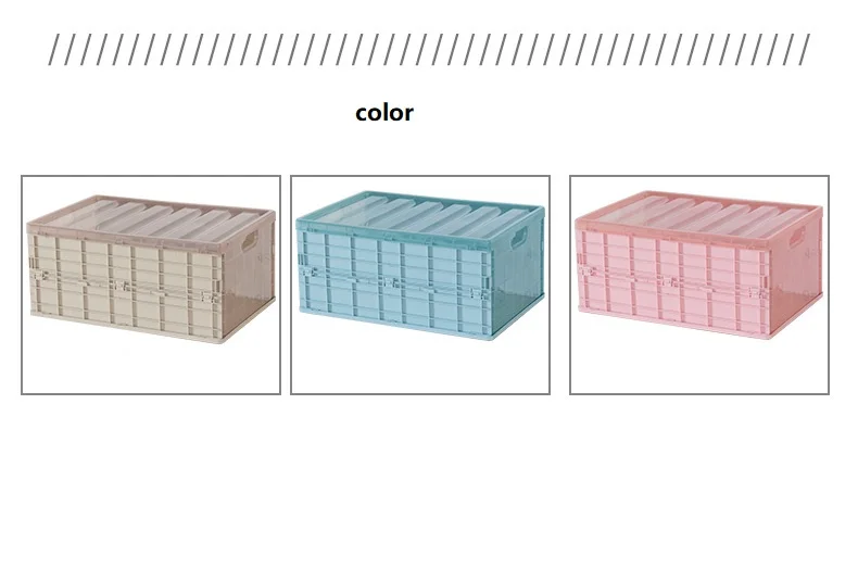 3 шт. складная коробка для хранения пластиковая большая емкость с крышкой портативное нижнее белье хранение разного многофункционального портативного ящика для хранения