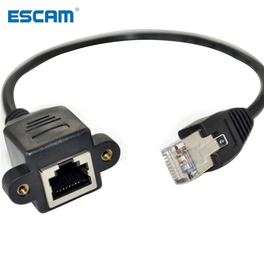 ESCAME 30 см 60 Удлинитель сетевой LAN винтовой кабель панельный штекер гнездо