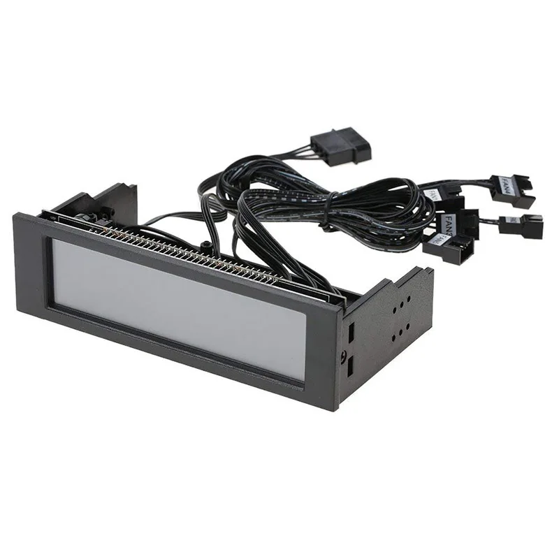 Lcd Touchscreen Fan Controlador de Velocidade Vias pc Refrigeração do Computador Controlador de Temperatura Painel Frontal Monitor de Temperatura 525 - Imagem 3