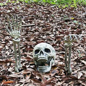 

Halloween Decoration Skull Hand Bone Simulation Skull Props Horror Mini Plastic Bar Haunted House Roombreak Party Decoration