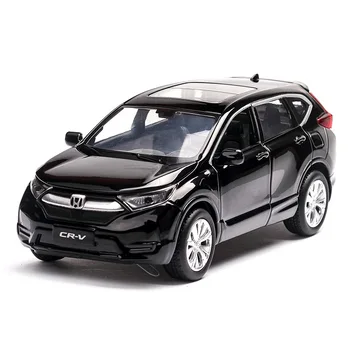 

1/32 Honda CRV Model Car Alloy Diecast Kids Toy Car SUV Model Pull Back Car with Sound Light Vehicle Toys For Children Gift