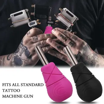 

Tattoo Grip SHANYU 2 Colors Tattoo Grip Silicon Anti-slip Handle Auto Lock Handle Tube Grip Tattoo Art Tools Tattoo Machine Sets
