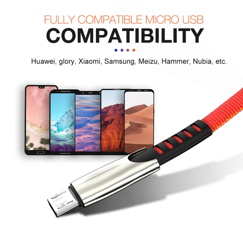 Кабель Micro USB 5.0A Быстрая зарядка Micro USB быстрая зарядка зарядное устройство для телефона samsung S7 S6 J7 Xiaomi Redmi Note 5 4 Кабели для телефонов